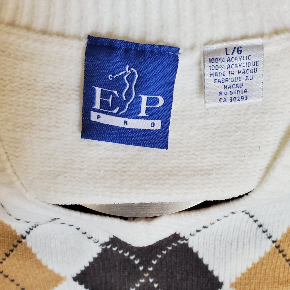 EP PRO Women's Size Large V Neck Golf Sweater Vest - Picture 4 of 4